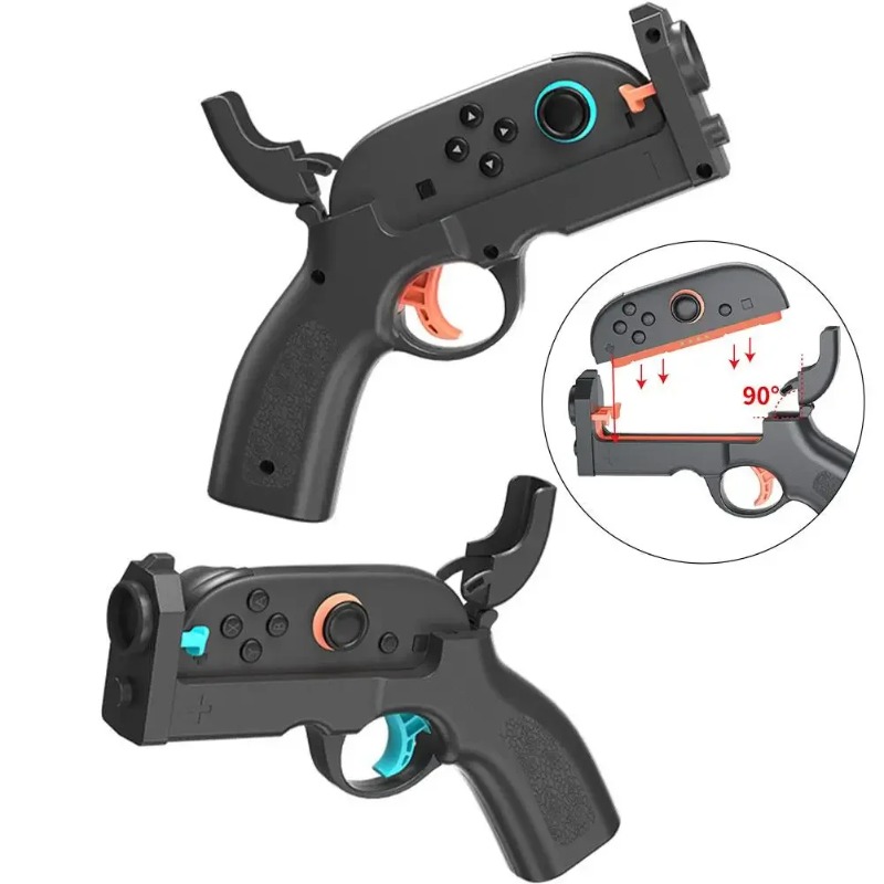 Retro Gaming Gun - Manchettes de tir antidérapantes pour manette
