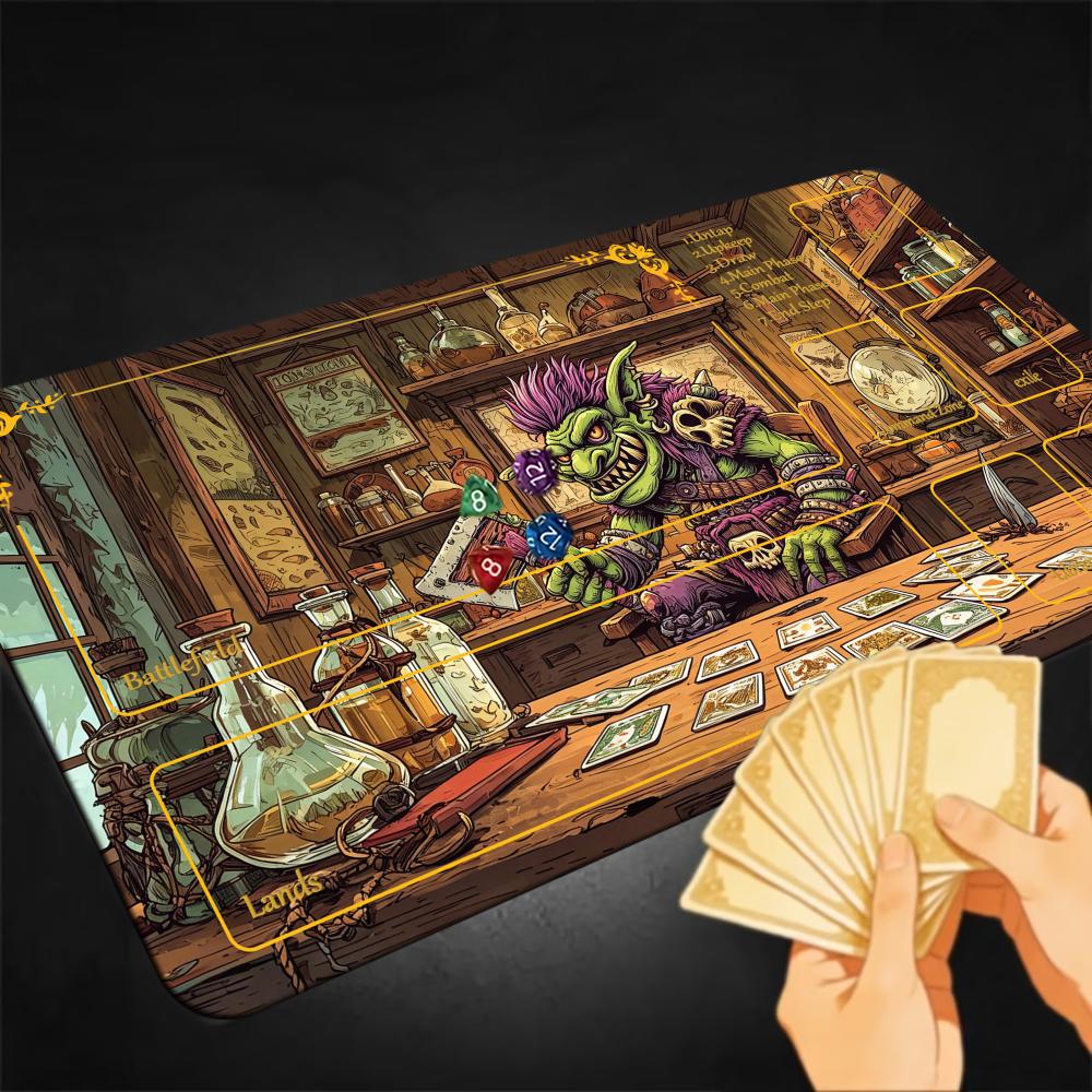 Retro Gaming Zone - Tapis de jeu de cartes Goblin