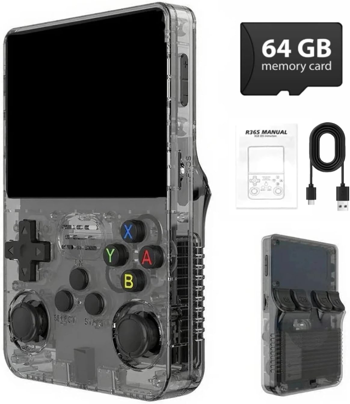 Retro Gaming R36S - Console de jeux rétro R36S, écran