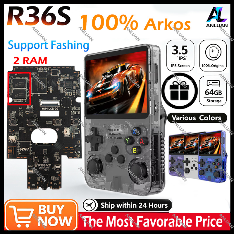 Retro Gaming R36S - Console de jeu portable rétro authentique