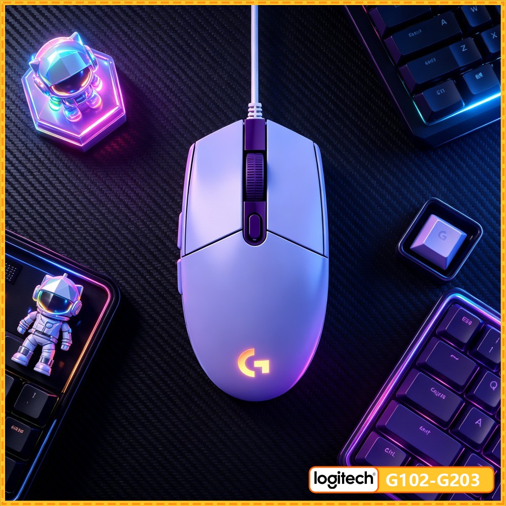 Logitech Mouse G203 - Souris de jeu authentique Logitech G203