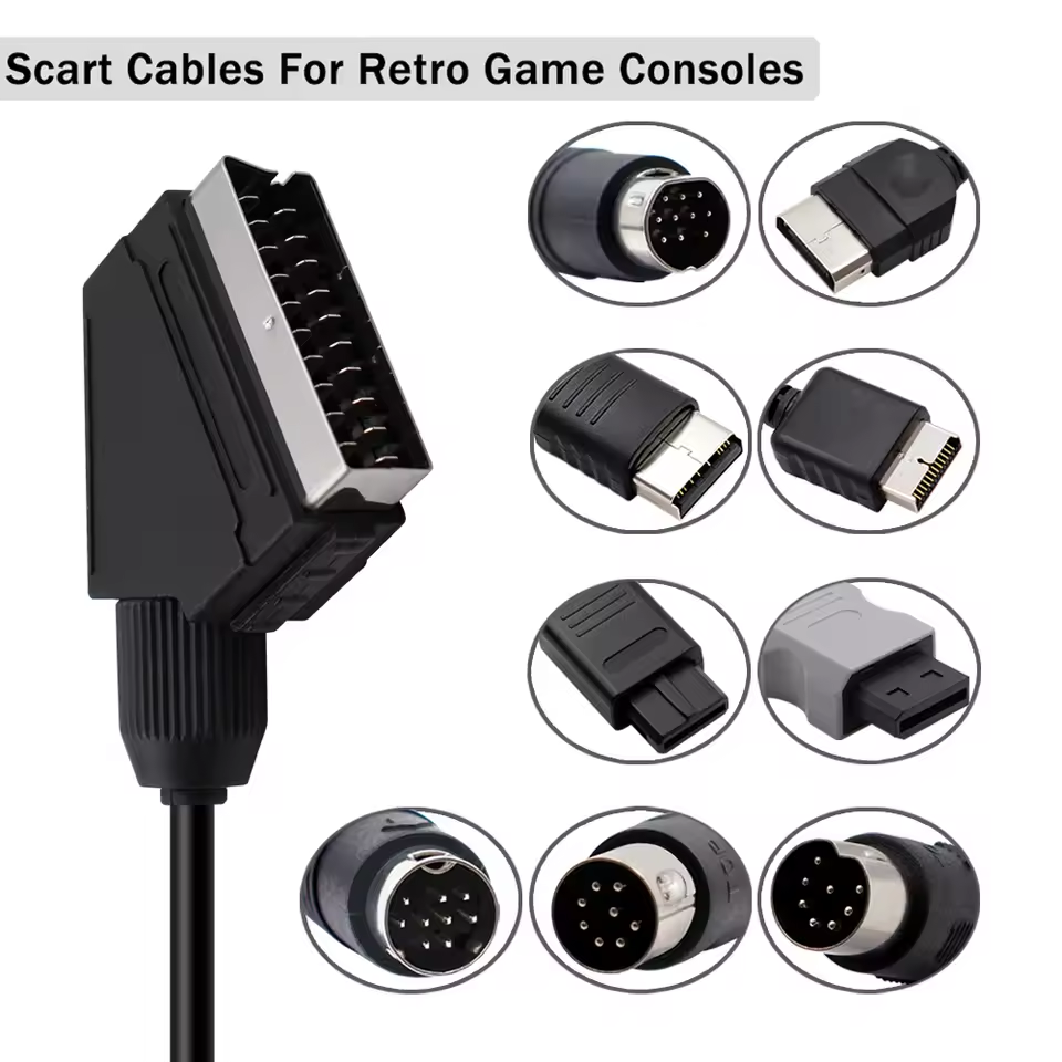 Retro Gaming Cables - Câble Scart RGB pour SEGA Dreamcast