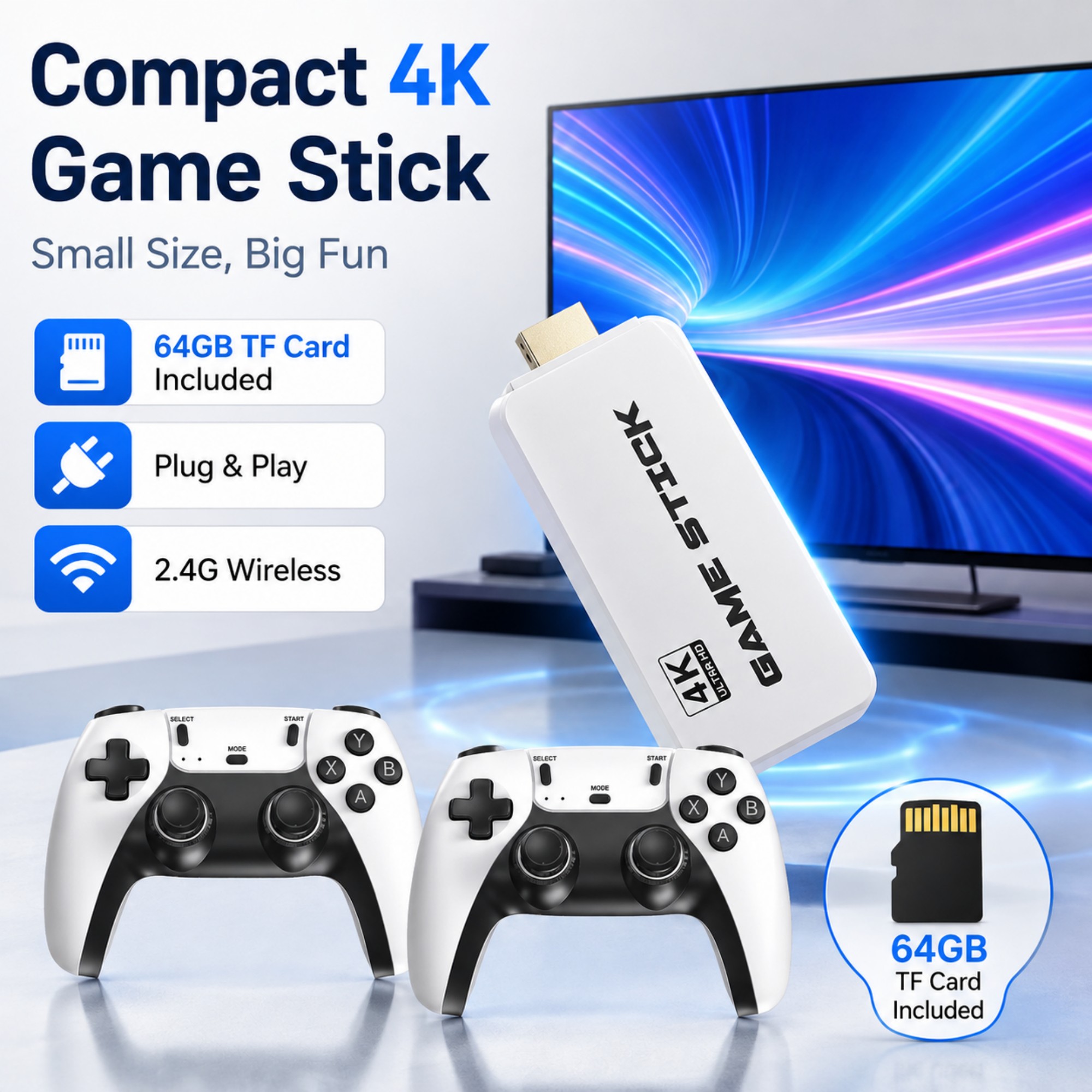 Retro Gaming Emulator Console - Console de jeu rétro Game Stick