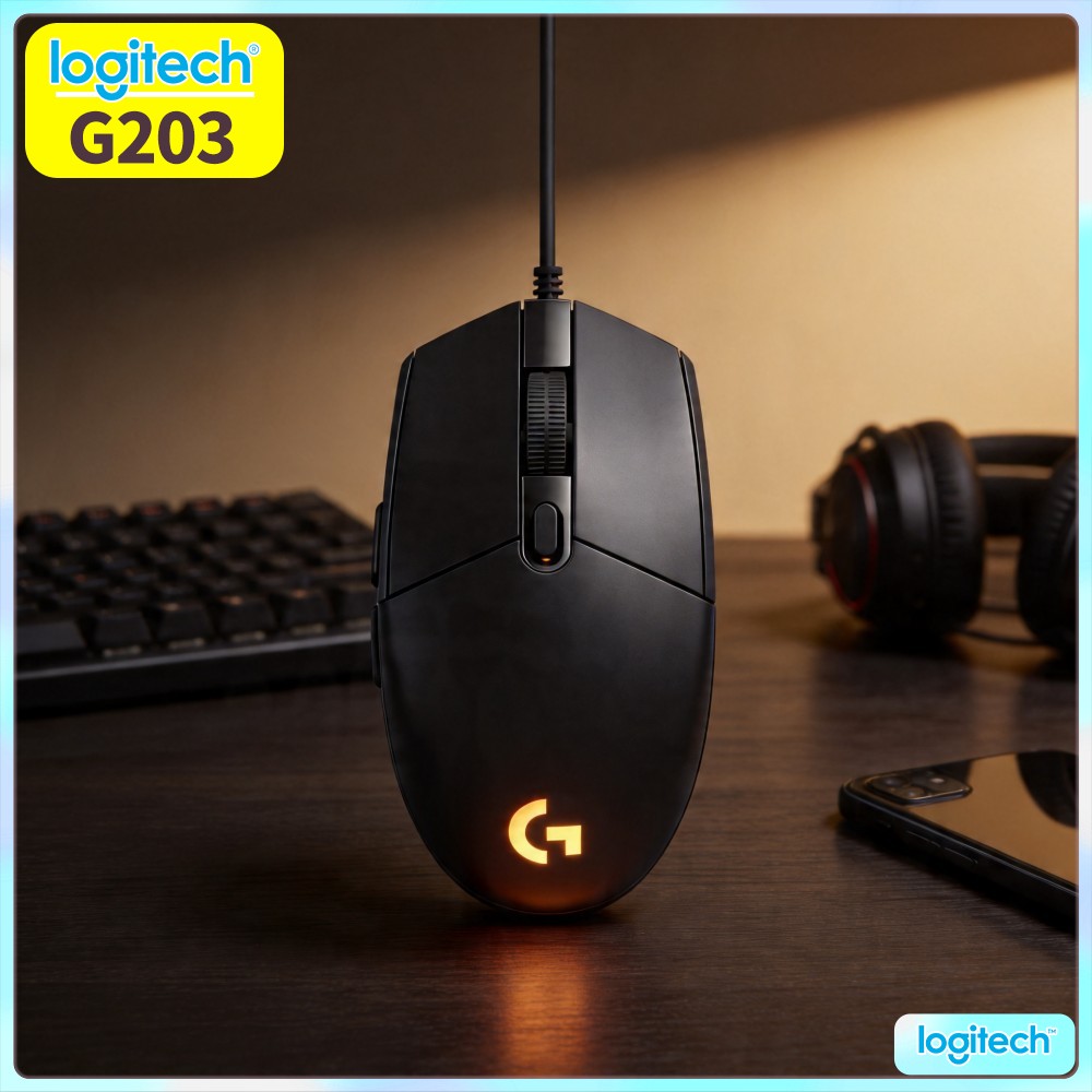 Logitech Mouse G203 - Souris de jeu filaire Logitech G203,