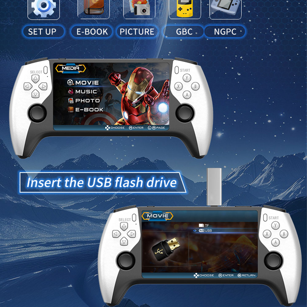 Nouvelle console de jeu portab - Retro Gaming Emulator Console avis et prix