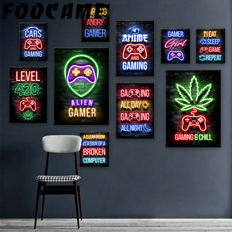 Affiche de Zone de jeu néon, p - Retro Gaming Zone avis et prix