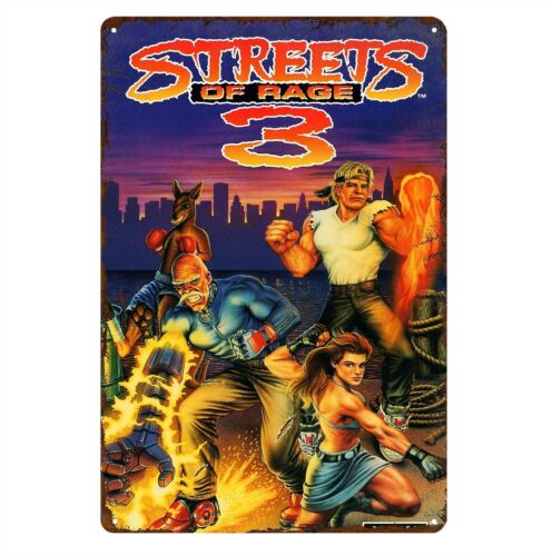 Y1,Streets Of 3, affiche métal - Retro Gaming Pictures avis et prix