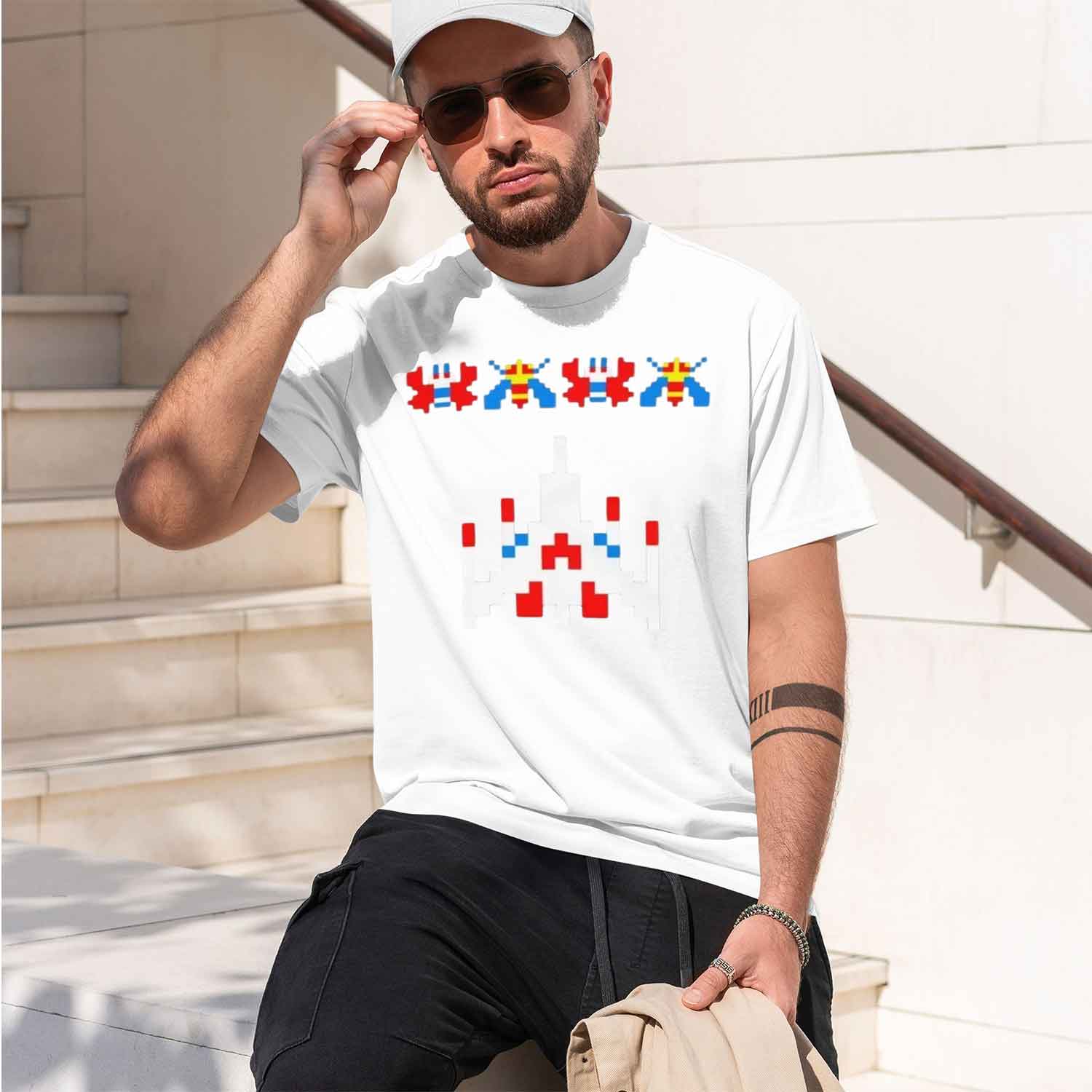 T-shirt vintage Galaga Invader - Retro Gaming Style avis et prix