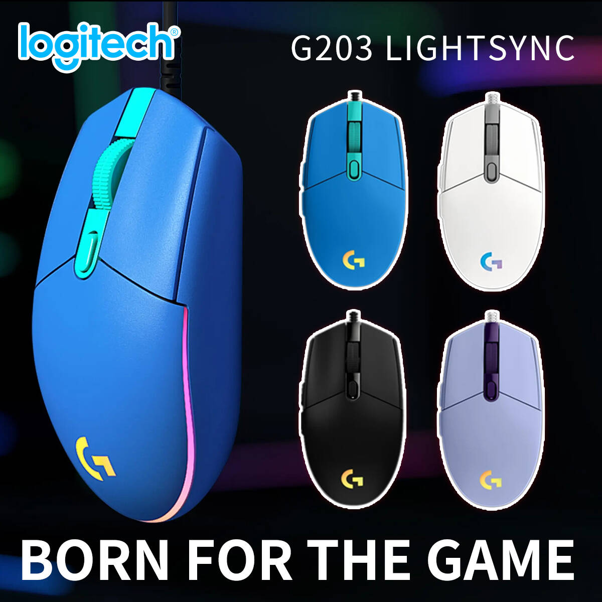 Souris de jeu authentique Logi - Logitech Mouse G203 avis et prix