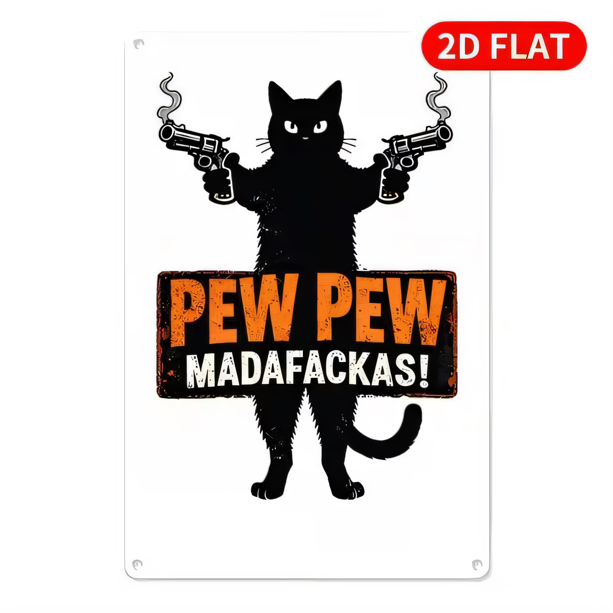 Plaque en métal Pew Pew Madafa - Retro Gaming Gun avis et prix