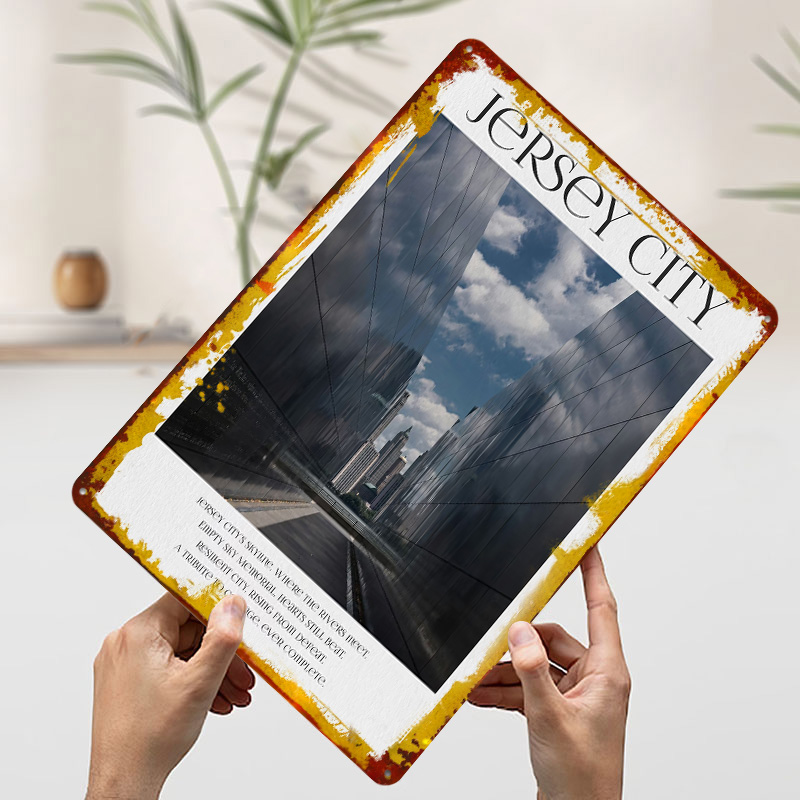 Affiche de Jersey City, Plaque - Retro Gaming Jersey avis et prix