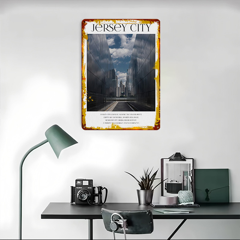 Affiche de Jersey City, Plaque - Retro Gaming Jersey avis et prix