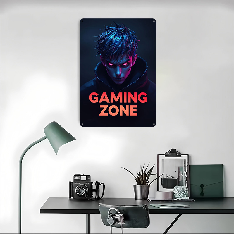 Plaque en métal personnalisée  - Retro Gaming Zone avis et prix