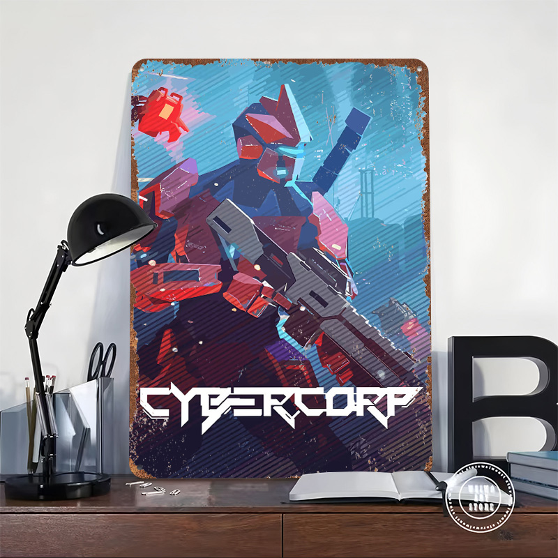 Affiche métallique Cyberpunk R - Retro Gaming Gun avis et prix