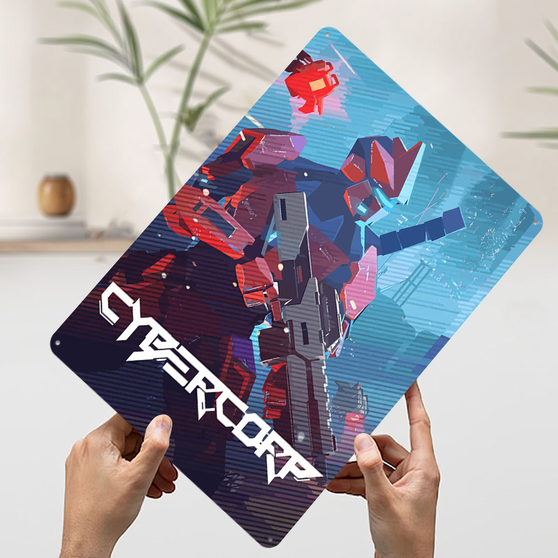 Affiche métallique Cyberpunk R - Retro Gaming Gun avis et prix