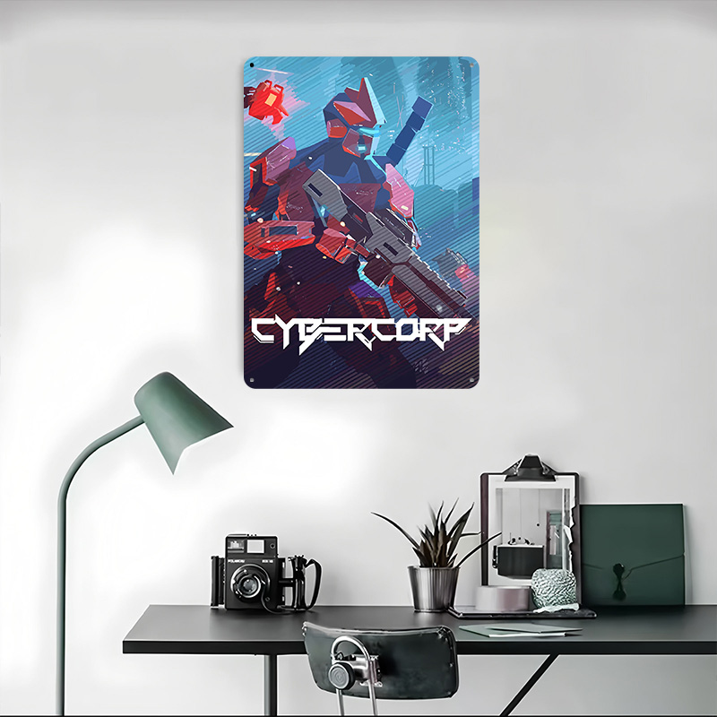 Affiche métallique Cyberpunk R - Retro Gaming Gun avis et prix