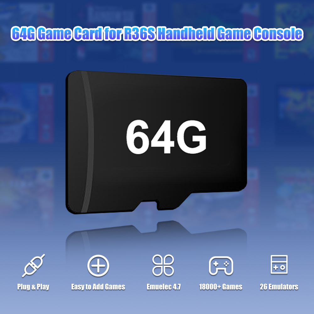 Carte de jeu TF 64 go pour Con - Retro Gaming R36S avis et prix