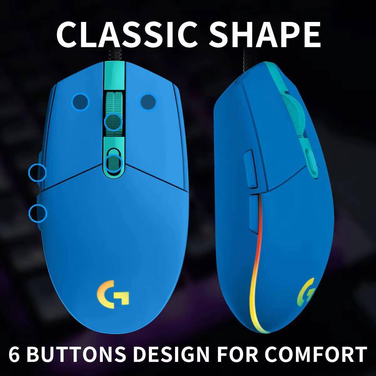 Souris filaire Logitech G203 L - Logitech Mouse G203 avis et prix