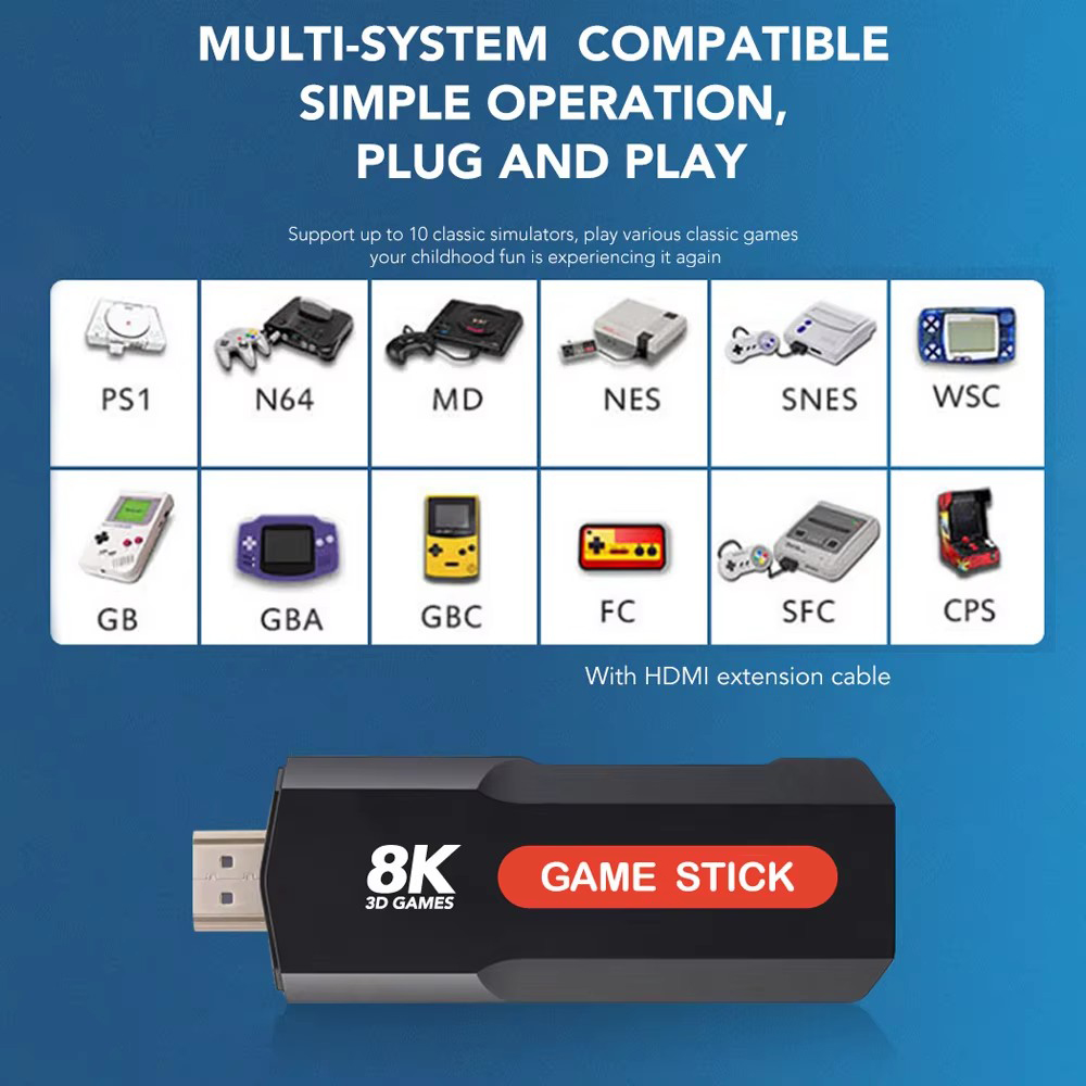 Console de jeu X2 Game Stick H - Retro Gaming Theme avis et prix