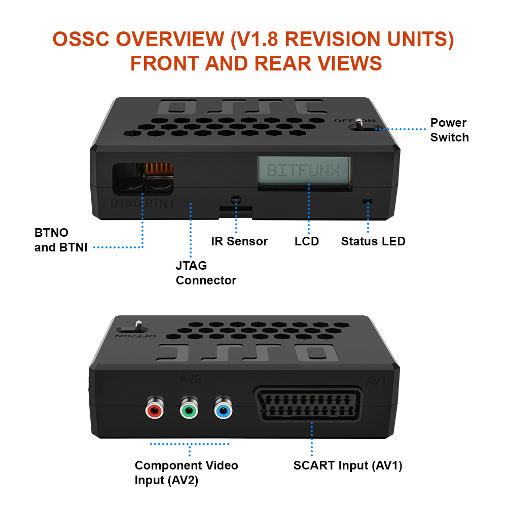 OSSC Upscaler HDMI ™   Convert - Retro Gaming Hard Drive avis et prix